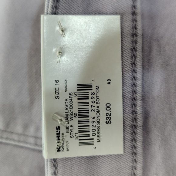 SONOMA Lavender High Rise Shorts, Size 16 - Picture 10 of 13